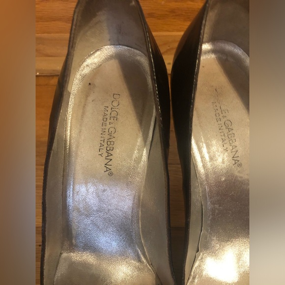 Dolce & Gabbana dark burgundy high heels size 38. - Picture 3 of 13